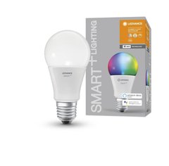 Лампа світлодіодна LEDVANCE SMART+ Classic A 75 E27 MULTICOLOR 9,5W (1055Lm) 2700-6500K + RGB WiFi дім-ая 
4058075485457 фото