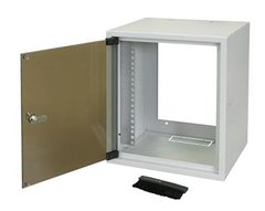 Шкаф ZPAS 10" 7U, глубина 260мм. стекл.дверь, серый WZ-3661-01-02-011 photo