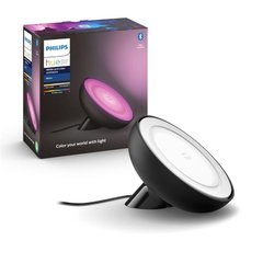 Настільний світильник розумний Philips Hue Bloom, 2000K-6500K, RGB, ZigBee, Bluetooth, димування, чорний 
929002376001 photo