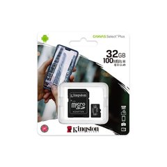 Карта памяти Kingston microSD 32GB C10 UHS-I R100MB/s + SD SDCS2/32GB photo