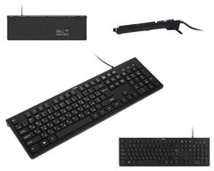 Клавиатура Hama KC-200 105key, USB-A, EN/UKR, черный