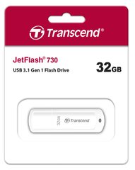 Накопитель Transcend 32GB USB 3.1 Type-A JetFlash 730 White TS32GJF730 photo