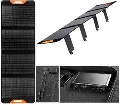 Портативное зарядное устройство солнечная панель Neo Tools, 140Вт, регулятор напряжения, USB-C и 2xUSB, 1678x548x15 мм, IP64, кабель 5 м, зажимы "крокодил" 30см 90-142 фото