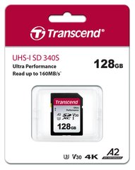 Карта памяти Transcend SD 128GB C10 UHS-I U3 A2 R160/W90MB/s 4K TS128GSDC340S фото