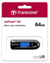 Накопитель Transcend 64GB USB 3.1 Type-A JetFlash 790 Black TS64GJF790K photo