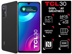 Смартфон TCL 30 (T676H) 4/64GB 2SIM Tech Black T676H-2ALCUA12 фото