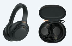 Навушники Over-ear Sony WH-1000XM4 BT 5.0, ANC, Hi-Res, AAC, LDAC, Wireless, Mic, Чорний WH1000XM4B.CE7 фото