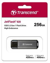 Накопитель Transcend 256GB USB 3.2 Type-A JetFlash 920 Black R420/W400MB/s TS256GJF920 photo