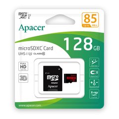 Карта памяти Apacer microSD 128GB C10 UHS-I R85MB/s + SD AP128GMCSX10U5-R photo