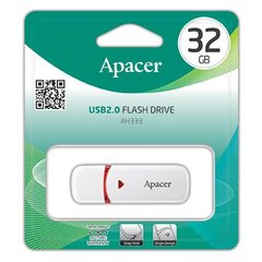 Накопитель Apacer 32GB USB 2.0 Type-A AH333 White AP32GAH333W-1 photo