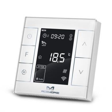 Розумний термостат для керування електричною теплою підлогою MCO Home, Z-Wave, 230V АС, 16А, білий 
MH7H-EH-WHITE photo