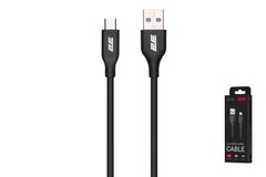 Кабель 2E USB-A - microUSB Glow 1м Black