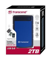 Портативный жесткий диск Transcend 2TB USB 3.1 StoreJet 25H3 Blue