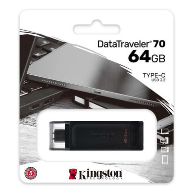 Накопитель Kingston 64GB USB 3.2 Type-C Gen 1 DT70 DT70/64GB фото