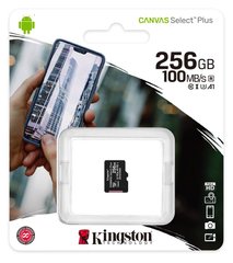 Карта памяти Kingston microSD 256GB C10 UHS-I R100/W85MB/s SDCS2/256GBSP photo
