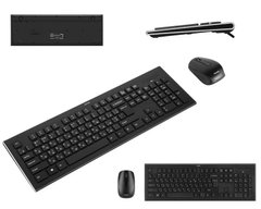 Комплект клавиатура и мышь Hama Cortino WL, EN/UKR, черный
