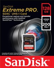 Карта пам'яті SanDisk SD 128GB C10 UHS-I U3 R200/W140MB/s Extreme Pro V30 SDSDXXD-128G-GN4IN фото
