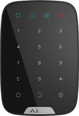Беспроводная сенсорная клавиатура Ajax KeyPad чёрная 000005653 фото