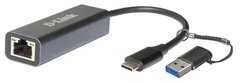Сетевой адаптер D-Link DUB-2315 1x2.5GE, USB Type-C (с адаптером USB-A) DUB-2315 фото