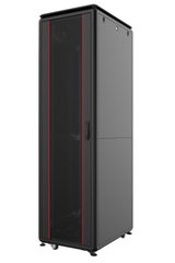 Шафа MIRSAN 19", 32U, GTV, скляні двері, 600x800 мм, чорна MR.GTV32U68DE.01 фото