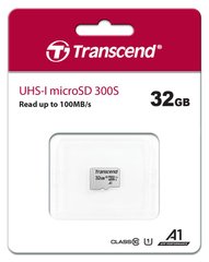 Карта пам'яті Transcend microSD 32GB C10 UHS-I R100/W20MB/s TS32GUSD300S photo