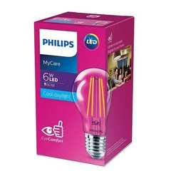 Лампа светодиодная PhilipsLEDClassic 6-60W A60 E27 865 CL NDAPR 
929001974613 фото