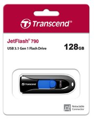 Накопичувач Transcend 128GB USB 3.1 Type-A JetFlash 790 Чорний TS128GJF790K фото